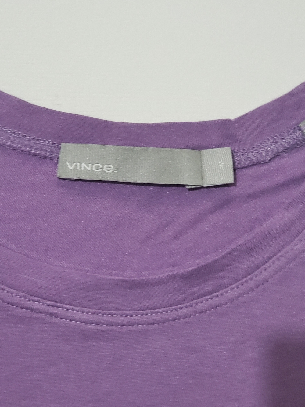 Vince Lavender Short-Sleeve Crewneck Tee - Picture 2 of 5